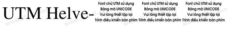 UTM Helve字体转换